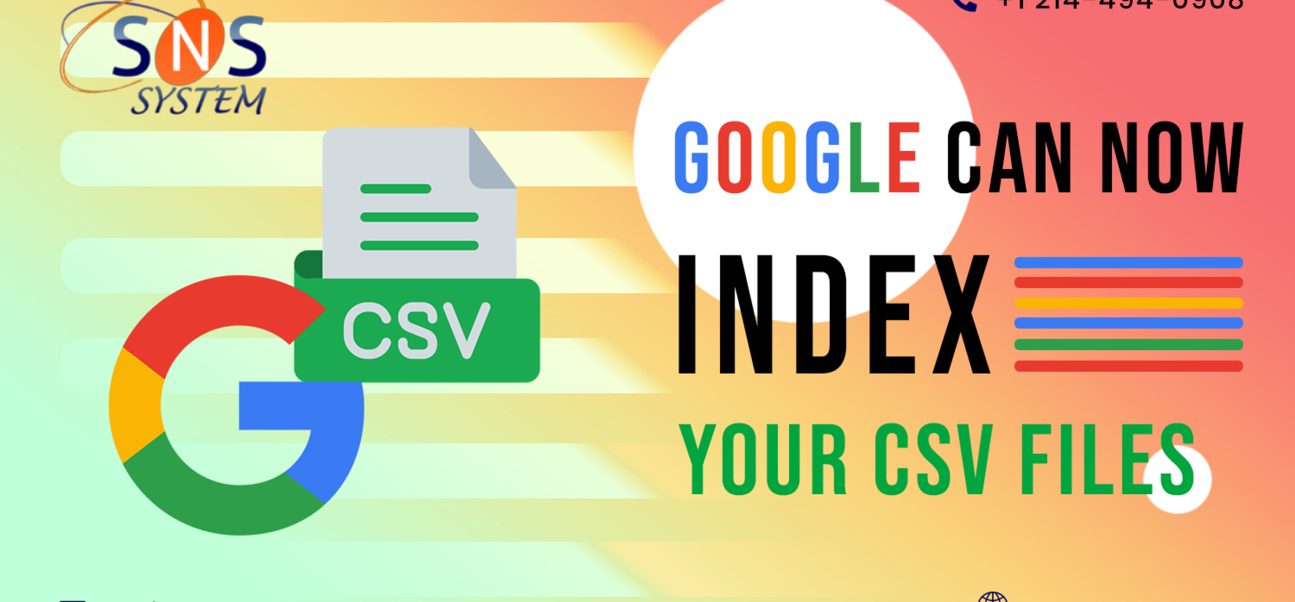 Important Update: Google Can Now Index Your CSV Files!