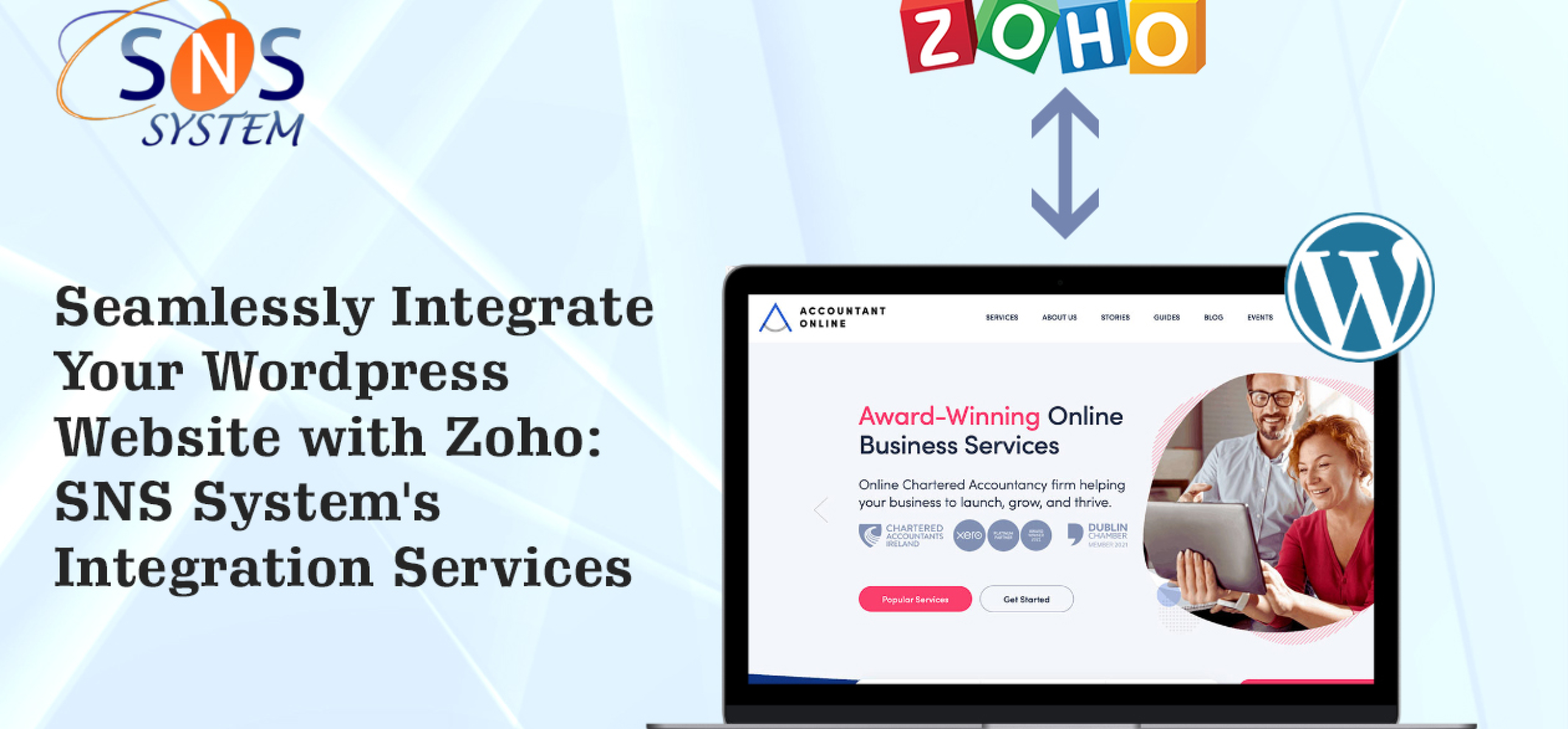 Seamlessly Integrate Your WordPress Website with Zoho: SNS System’s Integration Services
