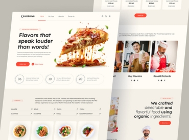 Restaurant landing page