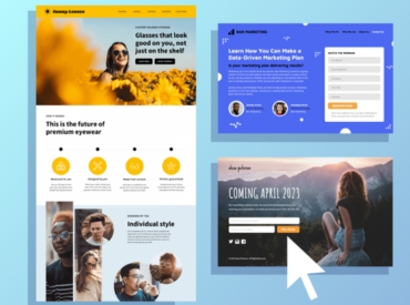 Zoho Services Landing Page