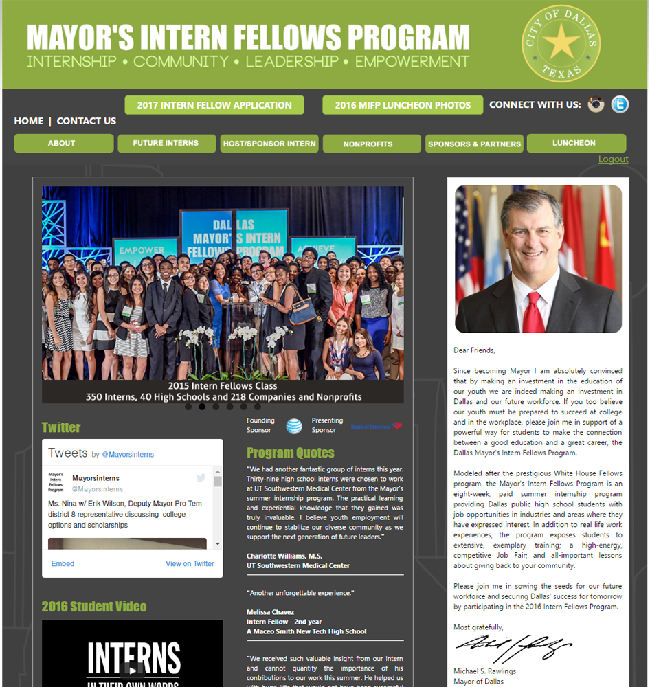 Mayor's Interns