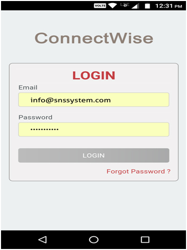 Login Screen Login Screen
