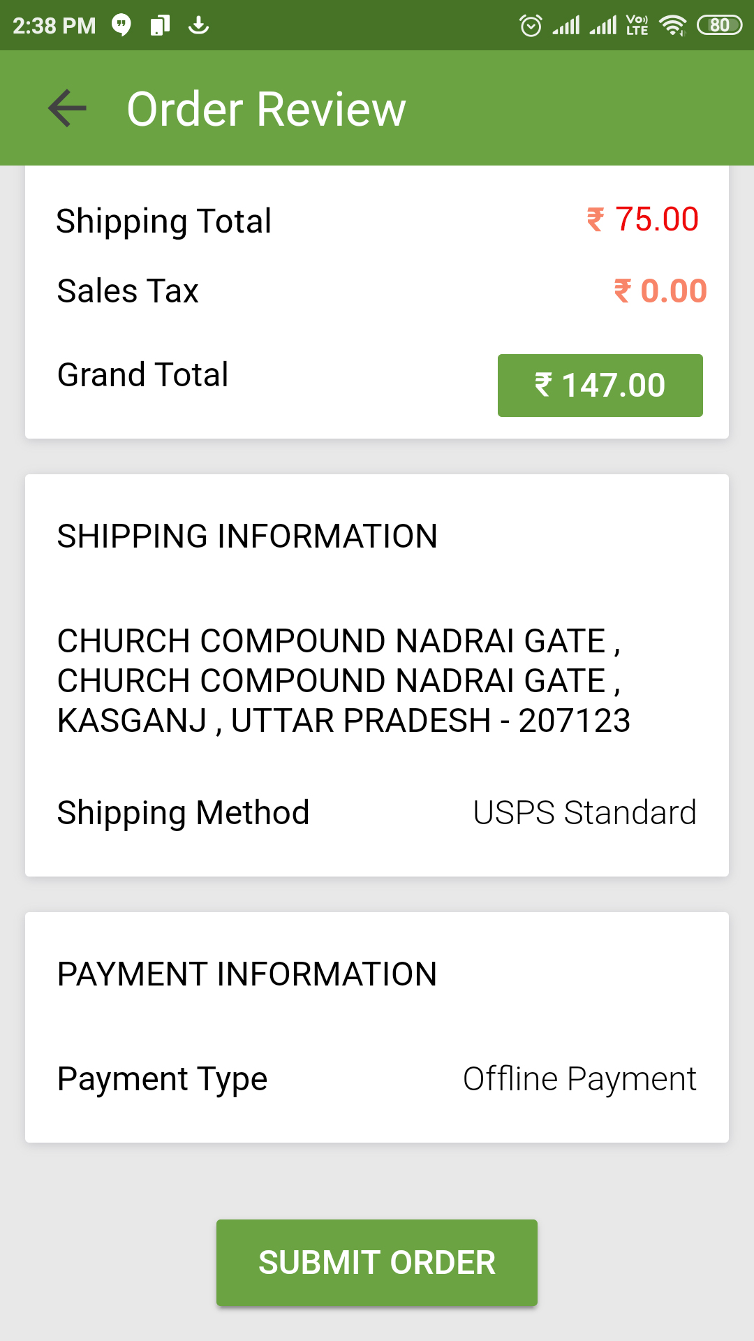 E-commerce Order Review