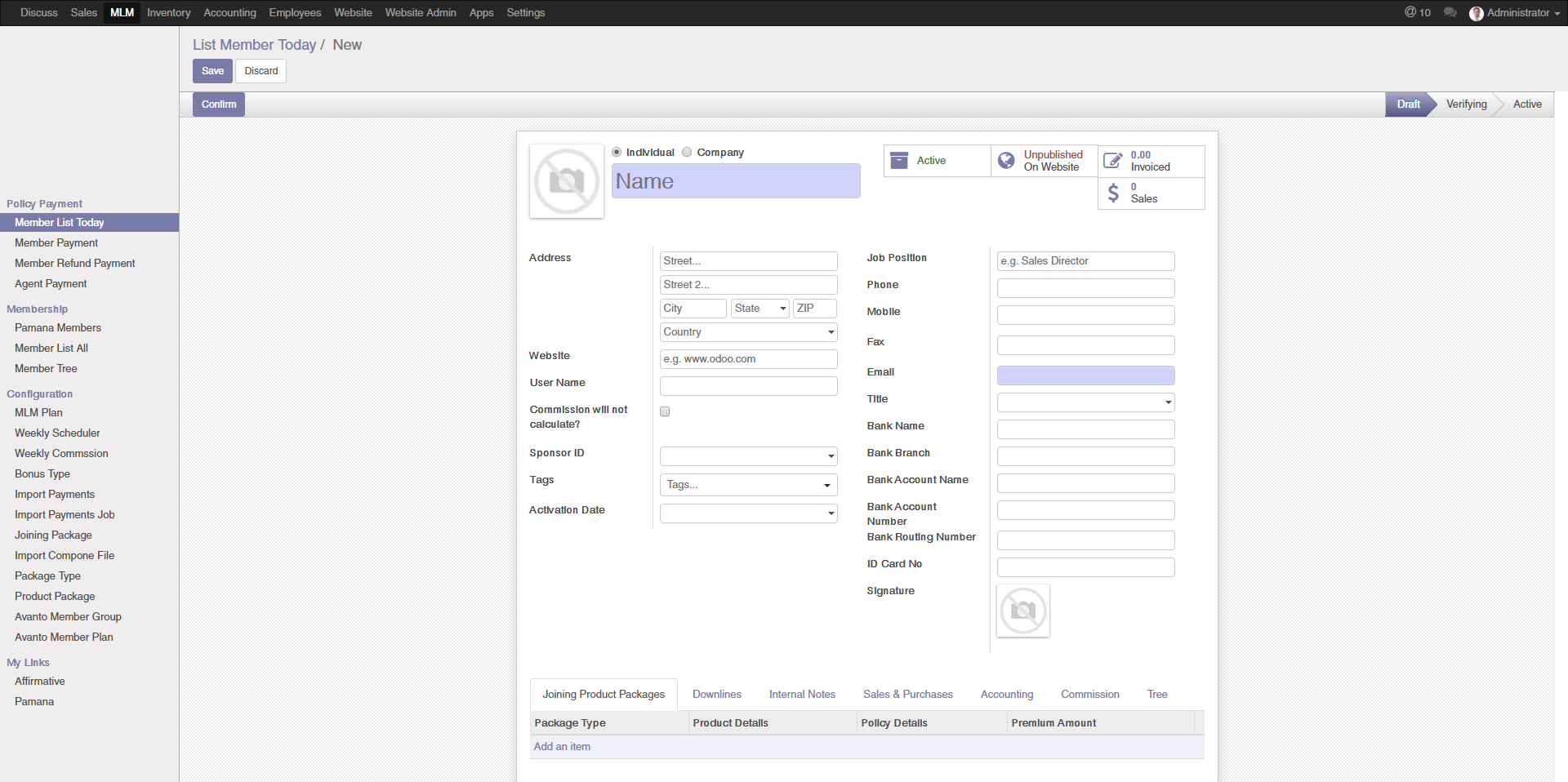 add Agent / Customer's
