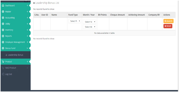 Multi Level Marketing Employee Bonus Fund